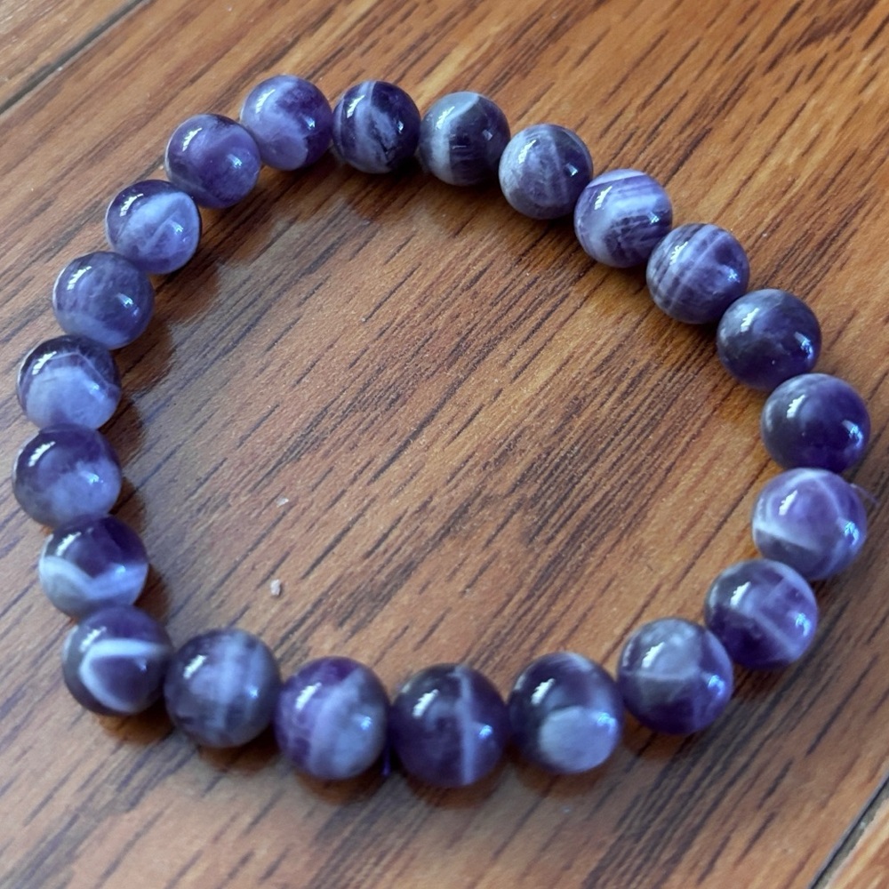 NATURAL GEMS * CRYSTAL BRACELETS ✨ AMETHYST, LABRADORITE, ONYX & GOLDSTONE - Picture 2 of 5